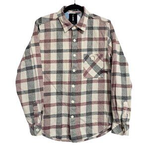 Vintage 90s Billabong Design Works Plaid Flannel Shirt Size M‎ Surf Style